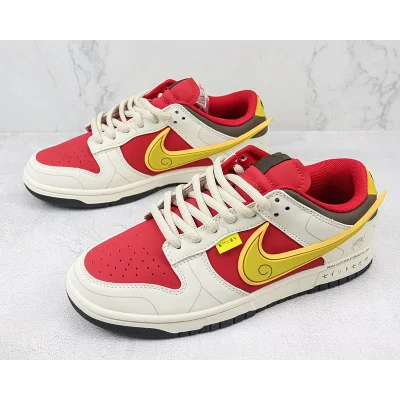 Saint Seiya x Nike Dunk Low "White/Red/Yellow" фото № 5