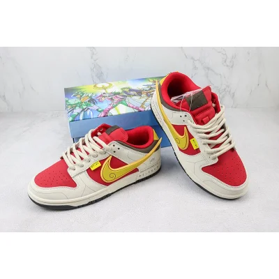 Saint Seiya x Nike Dunk Low "White/Red/Yellow" фото № 7