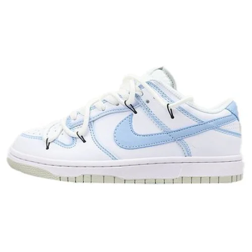 Nike Dunk Low "White/Light Blue/Double Lacing"