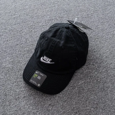 Кепка Nike With Text Logo "Black" фото № 3