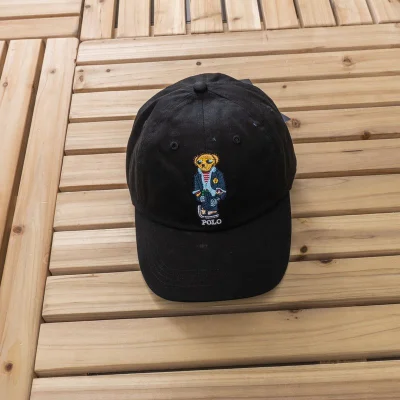 Бейсболка Polo Ralph Lauren Bear Glasses "Black" фото № 4