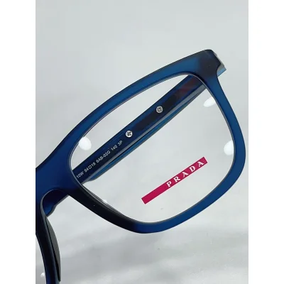Оправа для очков Prada Square Frame With Line And Logo Side "Blue" фото № 2