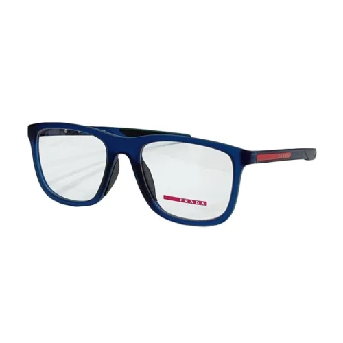 Оправа для очков Prada Square Frame With Line And Logo Side "Blue"