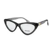 Оправа для очков Prada Cat Eye Shaped With Gold Logo "Gray"