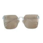 Солнцезащитные очки Balenciaga Large Lenses And Temples Decorated By Logo "Brown"