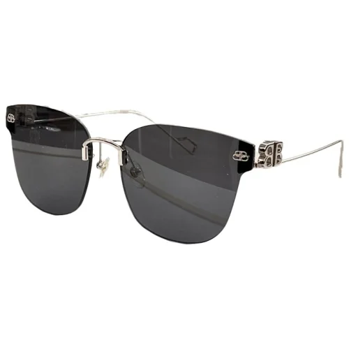 Солнцезащитные очки Balenciaga Without Frame With Logo "Black"