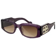 Солнцезащитные очки Balenciaga Big Logo On Temples "Violet"