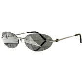 Солнцезащитные очки Balenciaga No Frame Thin Temples "Gray"