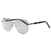 Солнцезащитные очки Balenciaga Thin Temples With Small Logo Inscription "Gray/Silver"