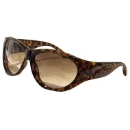 Солнцезащитные очки Balenciaga Temples With Wave "Brown"