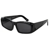 Солнцезащитные очки Balenciaga Rectangle Shaped And Front Inscription "Black"