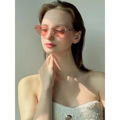 Солнцезащитные очки Balenciaga Drop Shaped "Pink" фото № 4