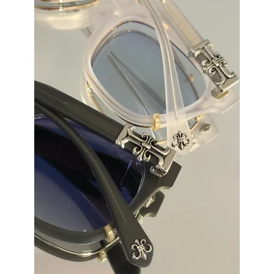 Солнцезащитные очки Chrome Hearts Double Thin Frame "White" фото № 4