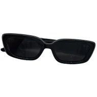 Солнцезащитные очки Gentle Monster Rectangle Shaped And Temples Decorated By Three Silver Symbols "Black"