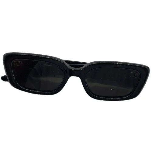 Солнцезащитные очки Gentle Monster Rectangle Shaped And Temples Decorated By Three Silver Symbols "Black"