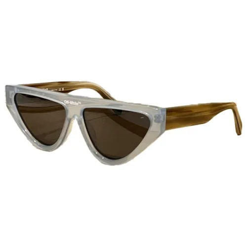 Солнцезащитные очки Off White Logo Inscription On The Bridge Of The Nose "Gray"