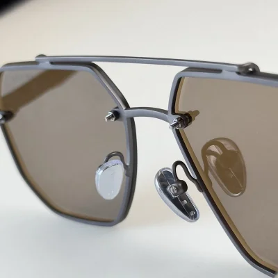 Солнцезащитные очки Prada Inscription On Lens "Brown" фото № 3