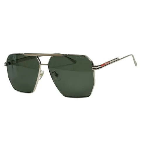 Солнцезащитные очки Prada Hexagon Shaped Thin Frame "Green"