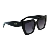 Солнцезащитные очки Prada Hexagon Frame With Romb And Logo Inscription "Black"