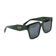 Солнцезащитные очки Prada Frame With Small Gold Logo Inscription "Green"
