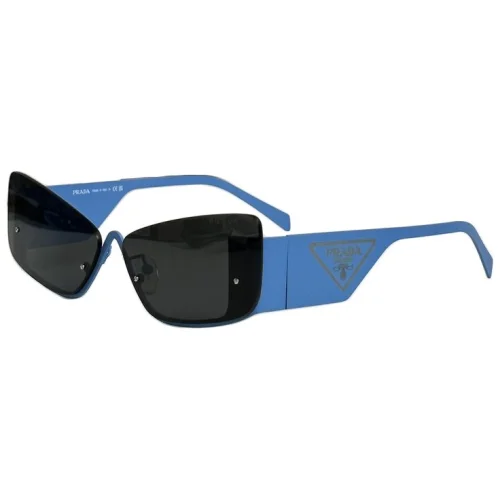 Солнцезащитные очки Prada Logo Inside Triangle On Temples "Blue"
