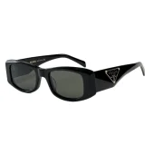 Солнцезащитные очки Prada Rectangle Shaped Narrow Frame "Black"