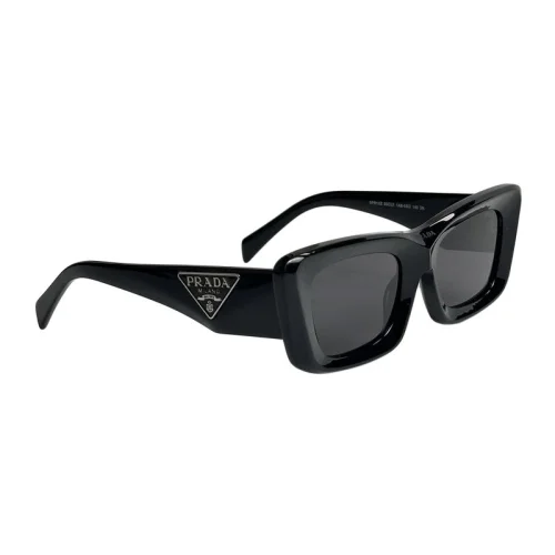 Солнцезащитные очки Prada Wide Temples With Big Logo "Black"