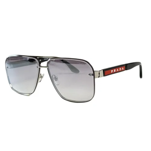 Солнцезащитные очки Prada Inscription On Red Background "Gray"