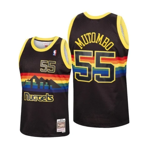 Баскетбольная Джерси Mitchell And Ness Denver Nuggets №55 Dikembe Mutombo "Black"