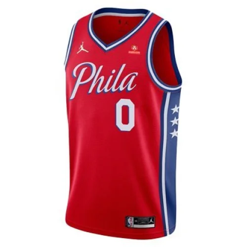 Баскетбольная Джерси NBA Philadelphia 76ers 21-22 №0 Tyrese Maxey "Red"