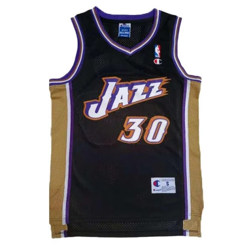 Баскетбольная Джерси NBA Utah Jazz №30 Carlos Arroyo "Black"