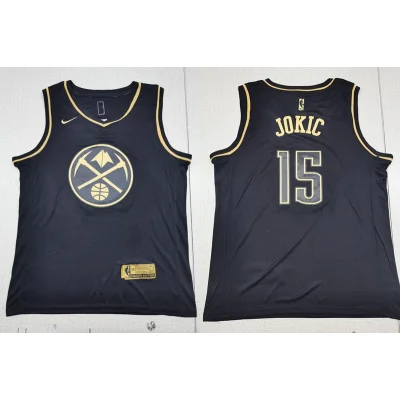 Баскетбольная Джерси Nike X NBA Denver Nuggets №15 Nikola Jokic "Black" фото № 2