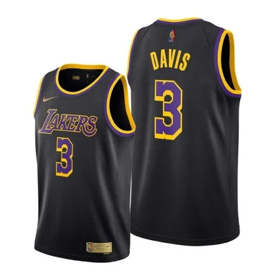 Баскетбольная Джерси Nike Los Angeles Lakers 21 №3 Anthony Davis "Black" фото № 2