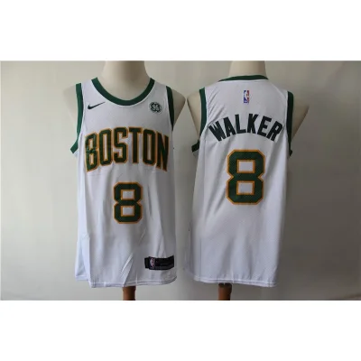 Баскетбольная Джерси Nike Boston Celtics №8 Kemba Walker "White" фото № 2