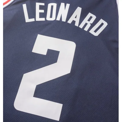 Баскетбольная Джерси Nike X NBA Los Angeles Clippers №2 Kawhi Leonard "Gray/Black" фото № 2