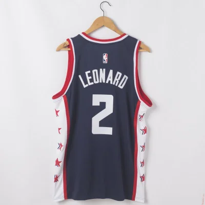 Баскетбольная Джерси Nike X NBA Los Angeles Clippers №2 Kawhi Leonard "Gray/Black" фото № 7