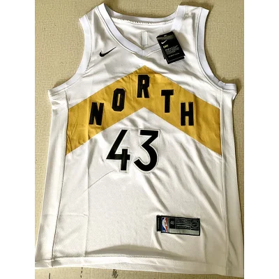 Баскетбольная Джерси Nike Toronto Raptors 18-19 №43 Pascal Siakam "White" фото № 3