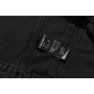 Джинсовая Куртка Balenciaga X Adidas With Stripes On The Sleeves "Black" фото № 8