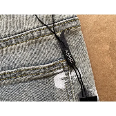 Джинсы Amiri Grunge Style "Blue/Gray" фото № 2