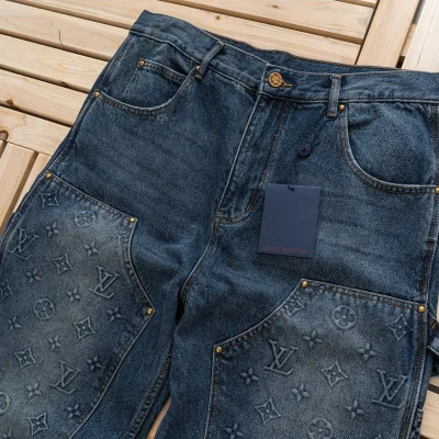 Джинсы Louis Vuitton With Logos "Blue" фото № 6 Джинсы Louis Vuitton With Logos "Blue" фото № 6