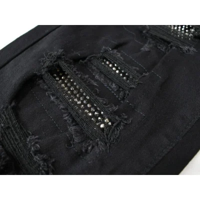 Джинсы Amiri Ripped Skinny "Black" фото № 5