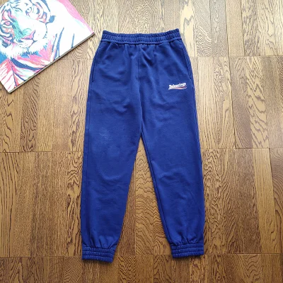 Штаны Balenciaga Logo With Three Waves "Blue" фото № 2