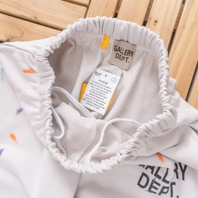 Штаны Gallery Dept Raw Edges Of Legs And Colorful Dots "White" фото № 3