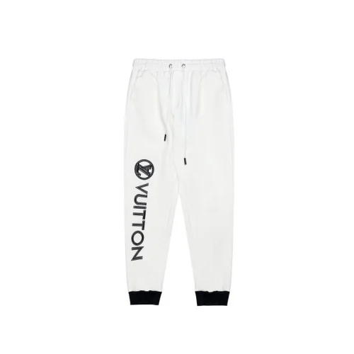 Штаны Louis Vuitton With Black Logo "White"