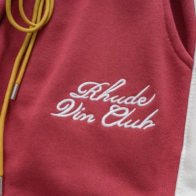 Штаны Rhude Vin Club - Text "Red" фото № 4