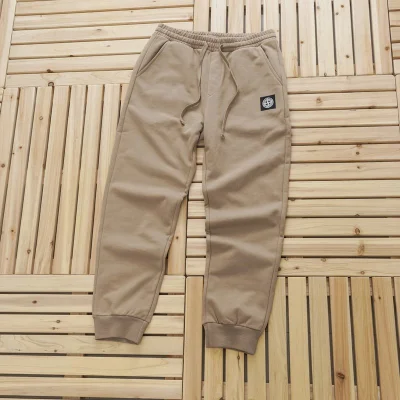 Штаны Stone Island With Patch - In Monochrome Style "Beige" фото № 2