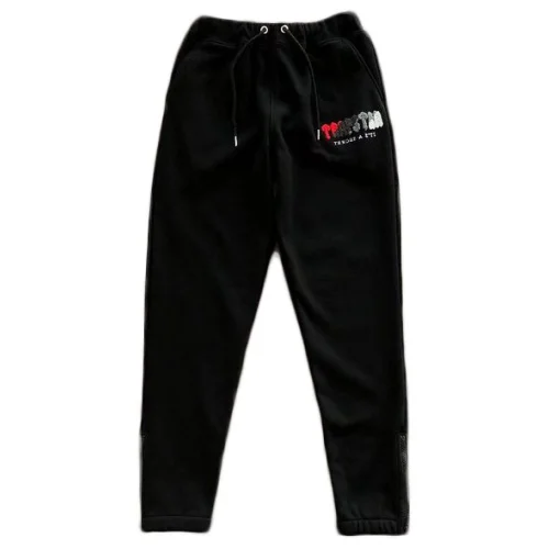 Штаны Trapstar Multicolor Logo And Legs With Zipper Bottom "Black"