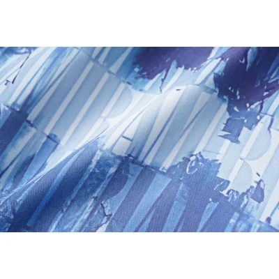 Рубашка Amiri Repeating Horisontal Logo Inscription "Blue" фото № 7 Рубашка Amiri Repeating Horisontal Logo Inscription "Blue" фото № 7