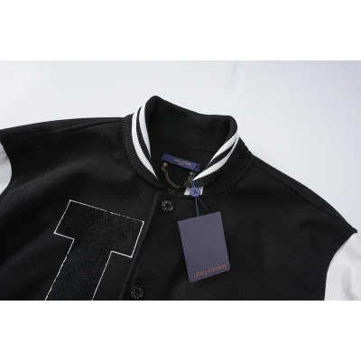 Бомбер Louis Vuitton Patchwork Leather Sleeved "Black/White" фото № 4