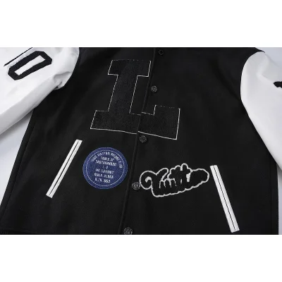 Бомбер Louis Vuitton Patchwork Leather Sleeved "Black/White" фото № 5